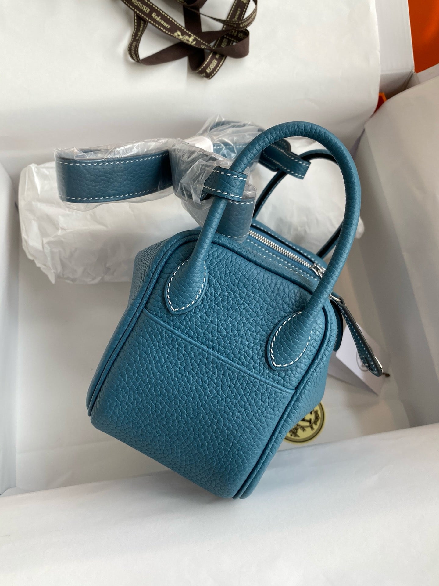 Hermes Mini Lindy, 19cm, D2, TC Skin