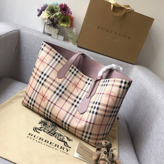 Burberry Medium Lavenby Reversible Tote Bag