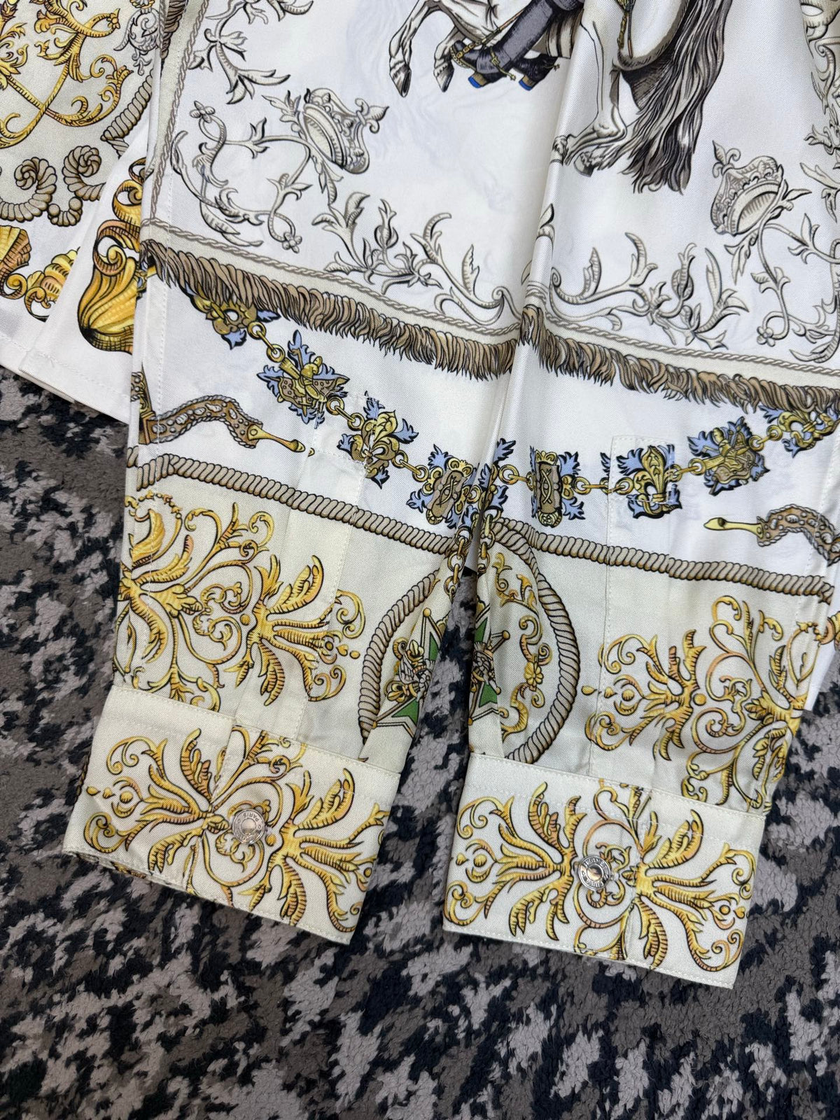 Hermes Long Sleeve Silk Shirt
