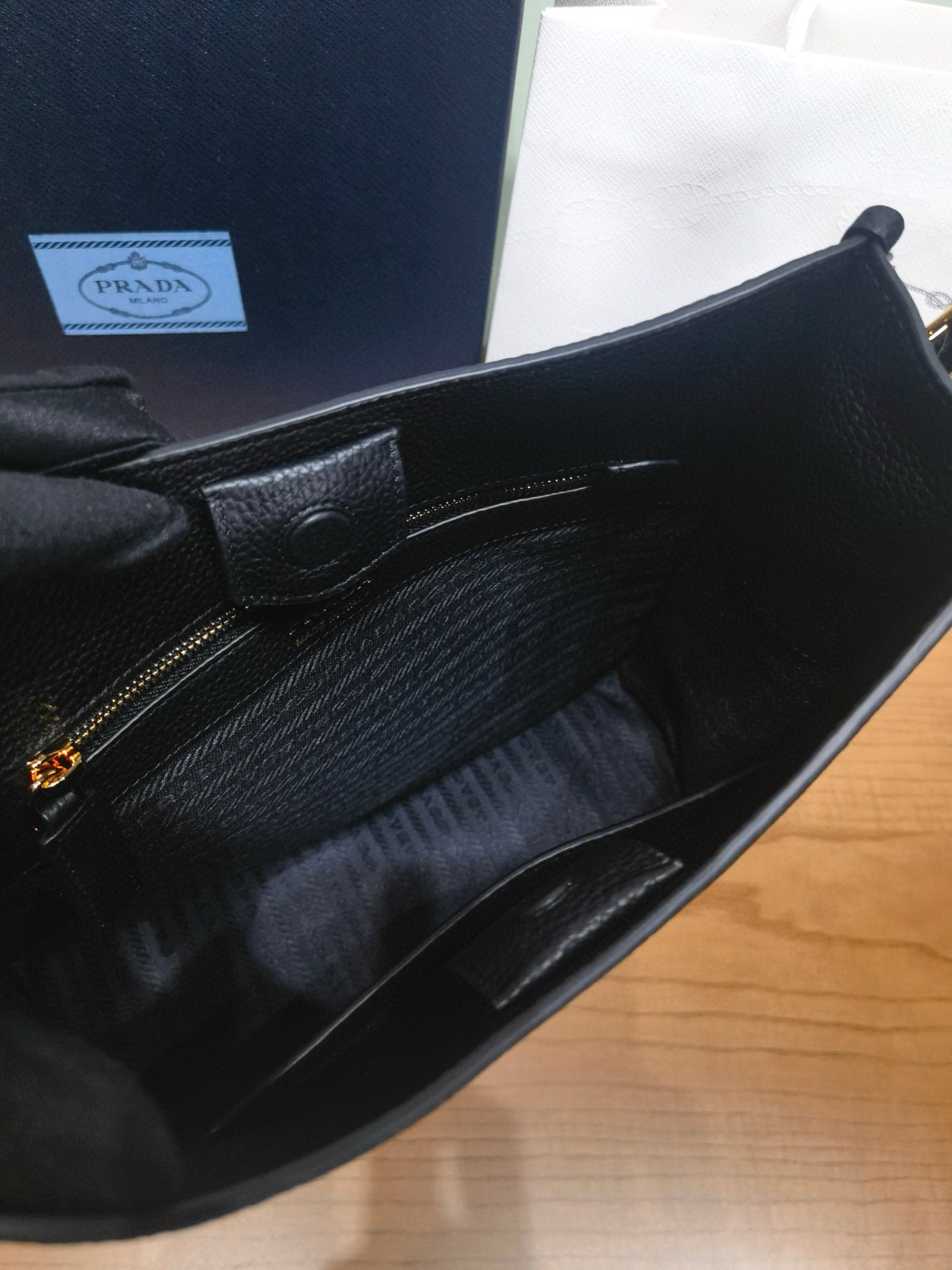 PD Mini Leather Shoulder Bag 30x28x12cm