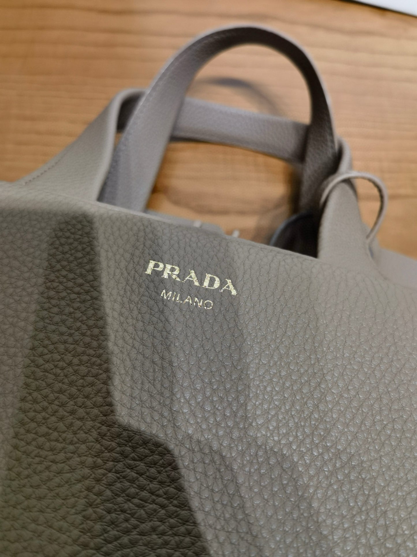 PD Clay Grey Top-Handle Bag 28x20x13cm