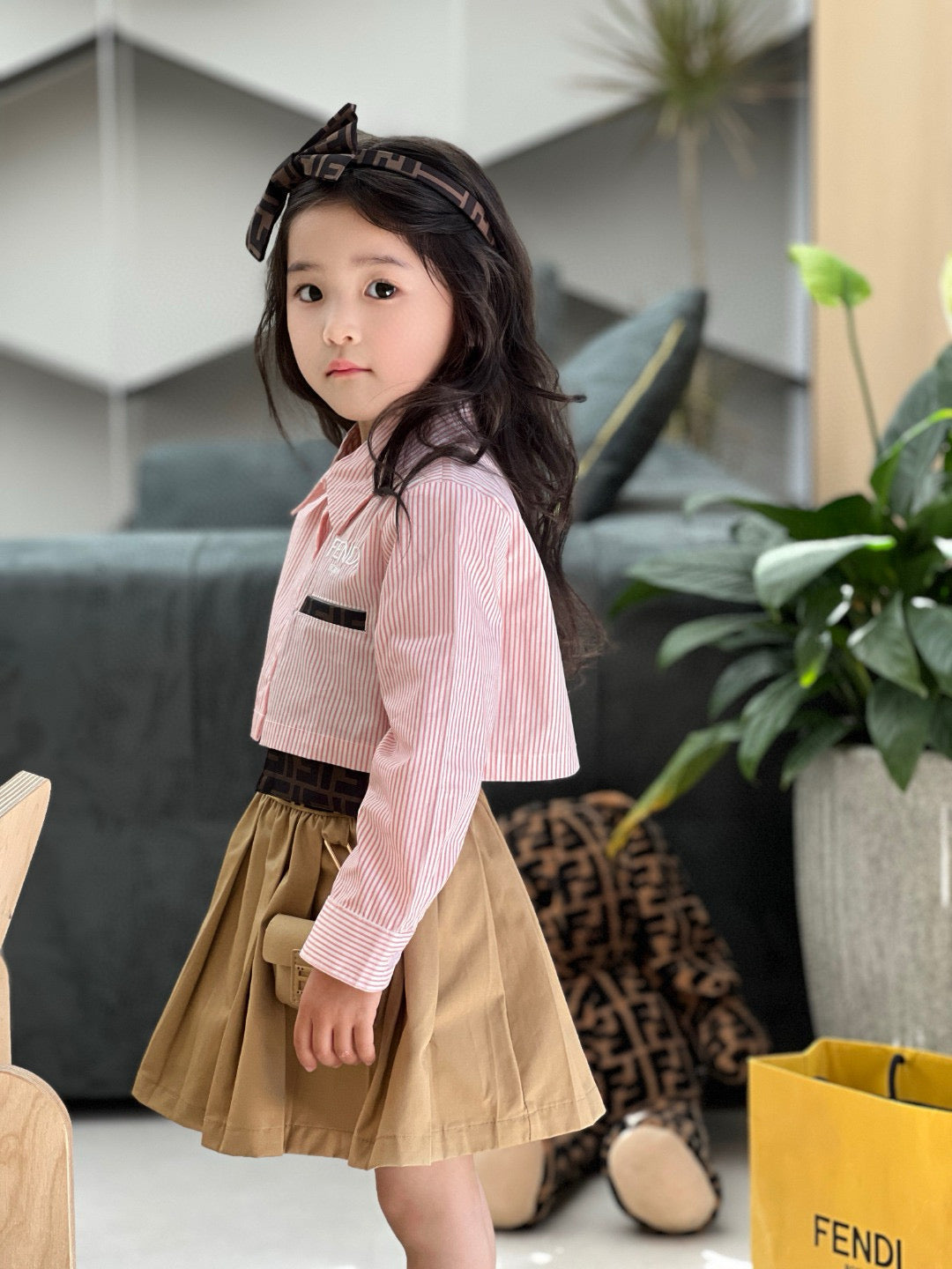 Fendi Long Sleeve Polo