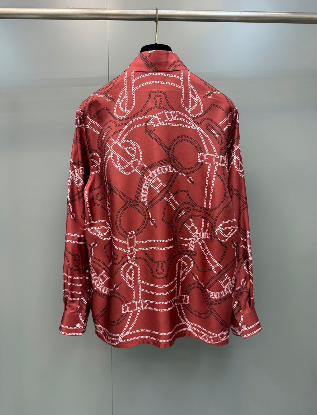 Hermes Long Sleeve Silk Shirt