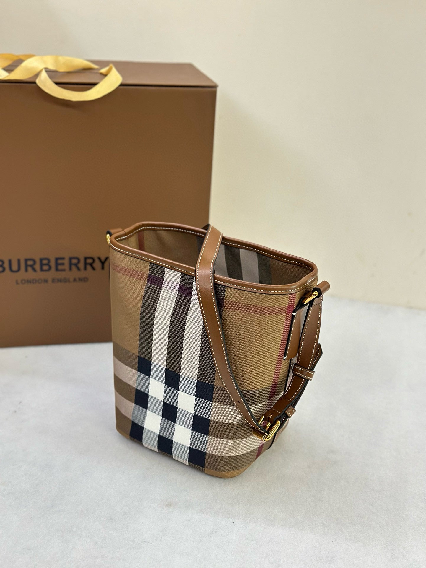 BBR Check Mini Bucket Bag