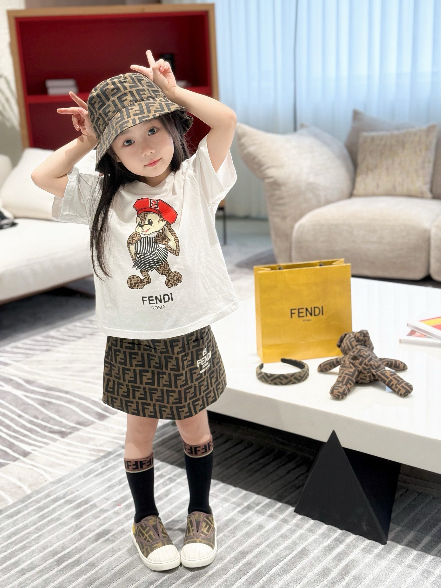 Fendi Shirt/Skirt Set