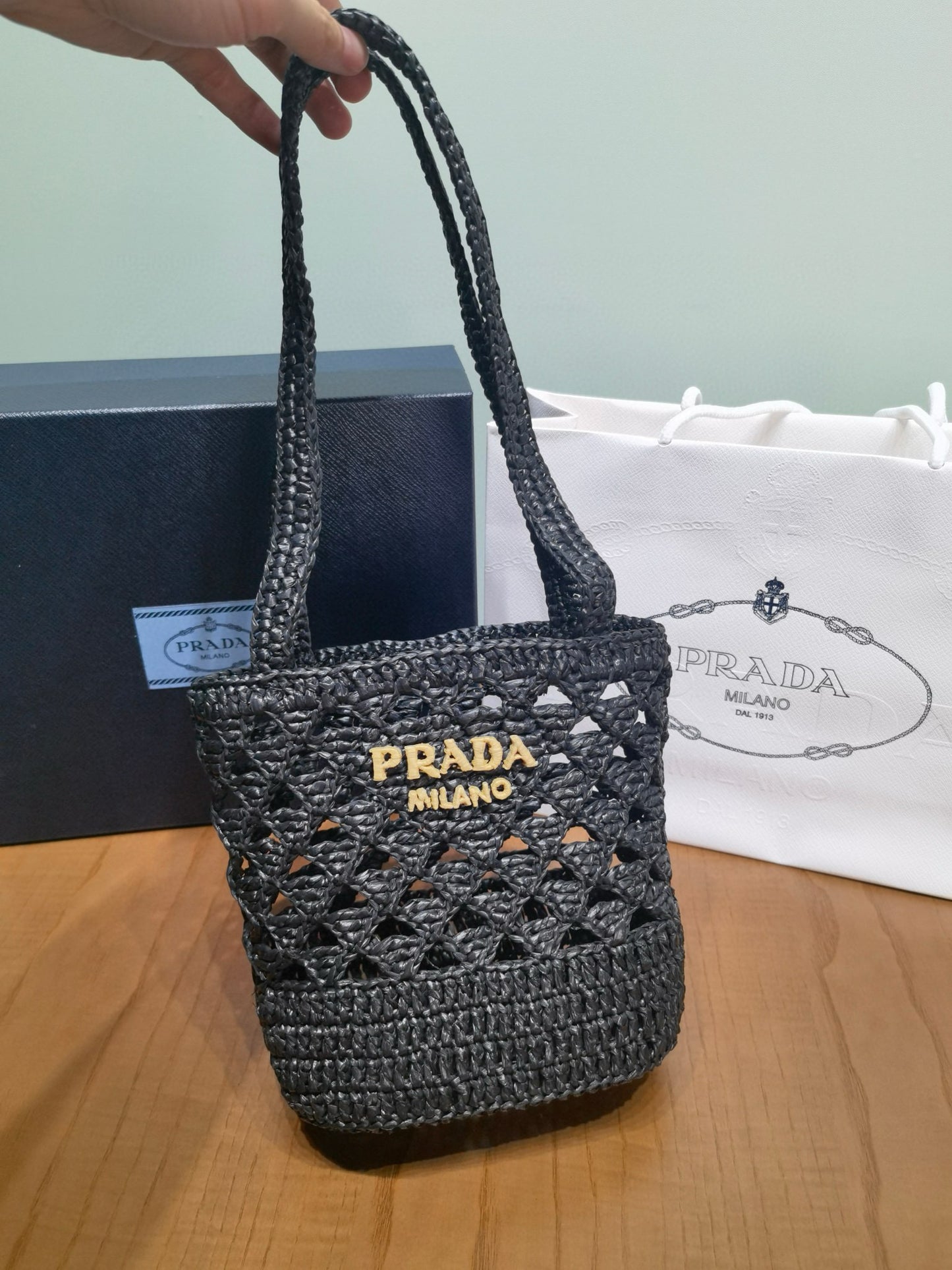 PD Mini Crochet Tote Bag