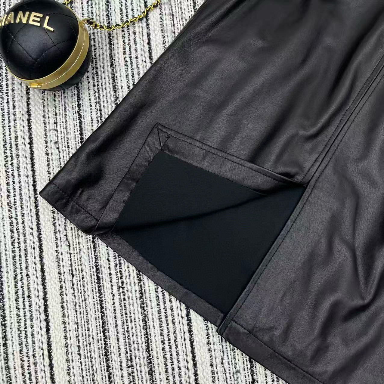 Chanel Leather Shorts