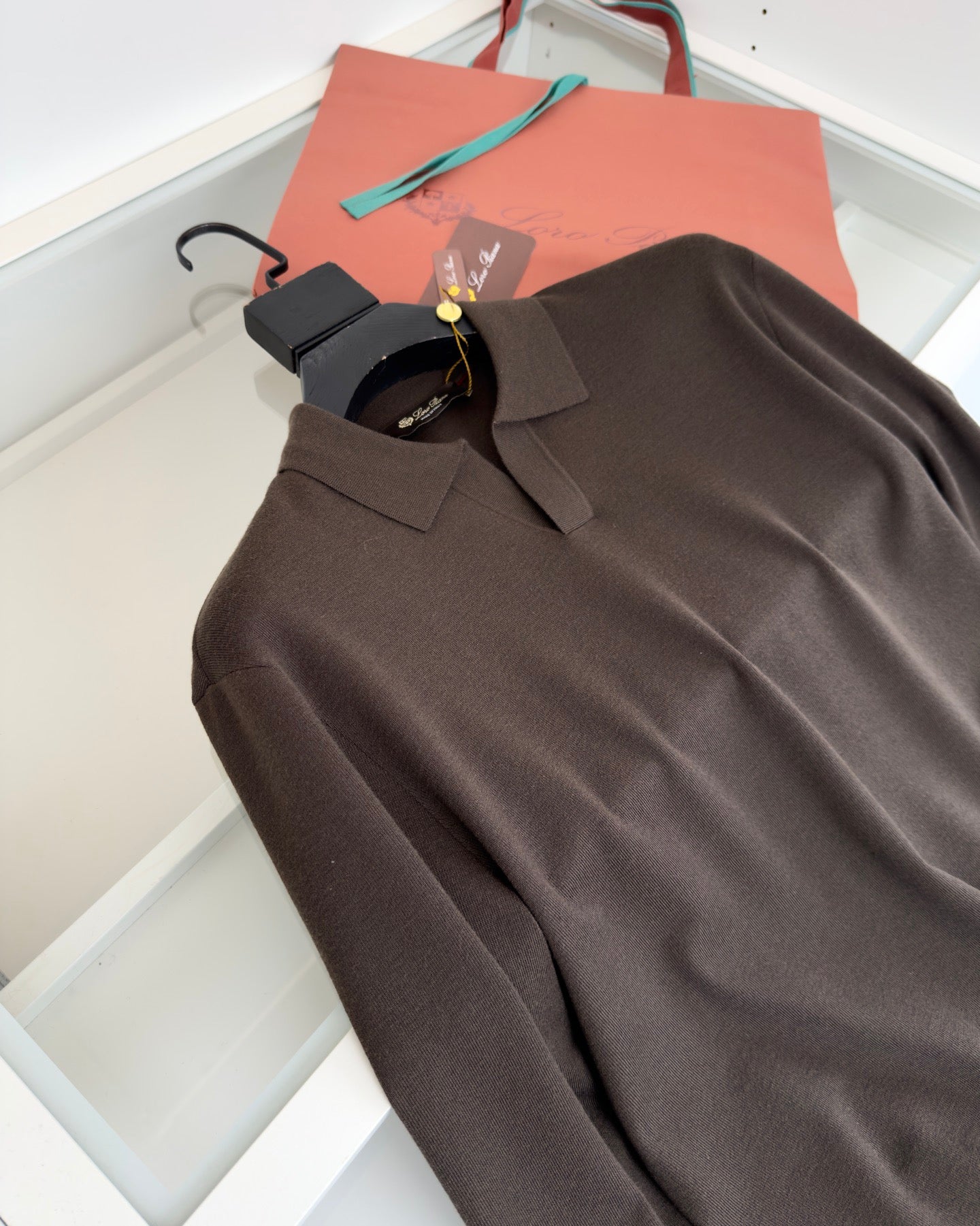 Loro Piana Long Sleeve Polo