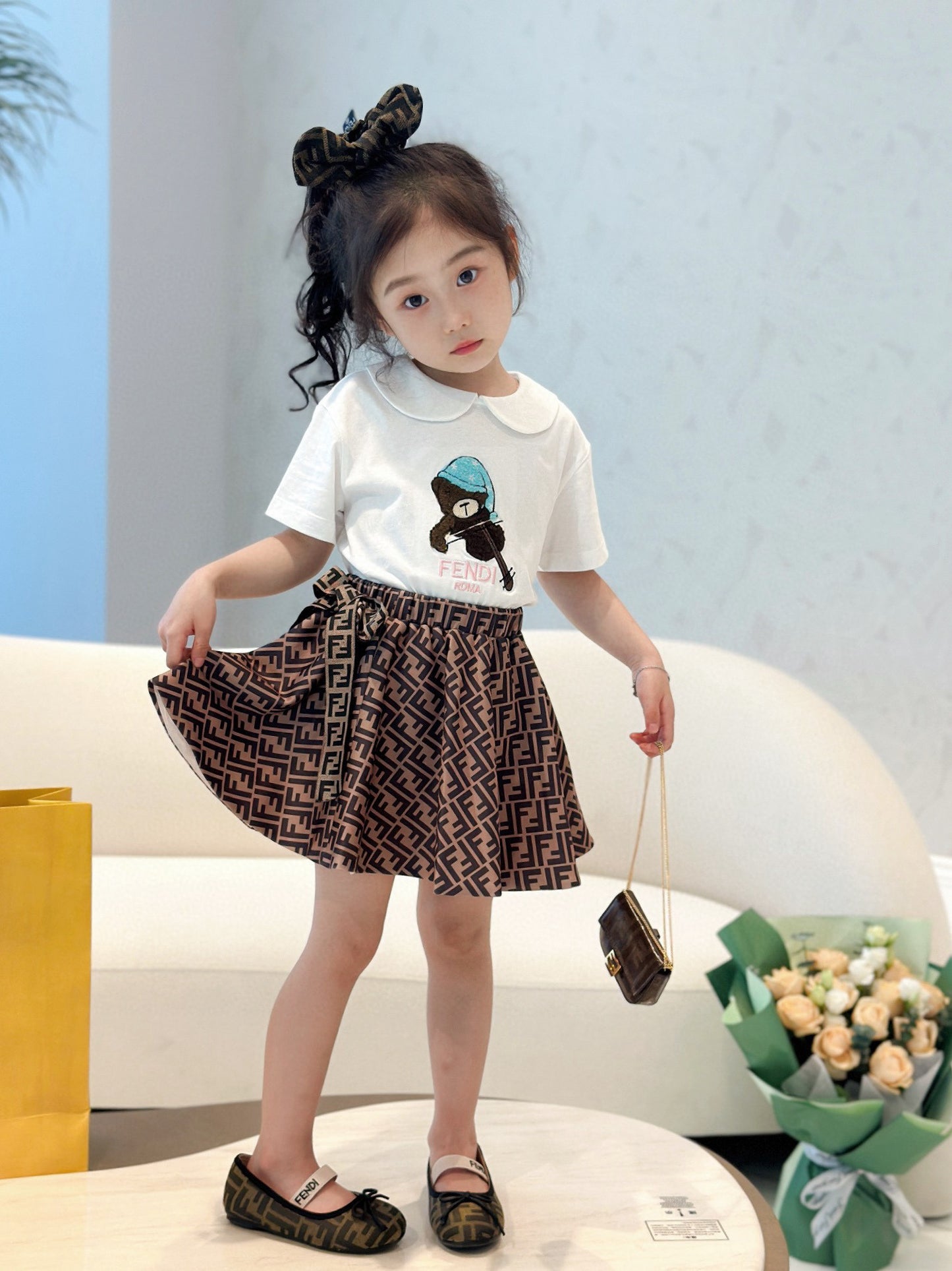 Fendi Shirt/Skirt Set