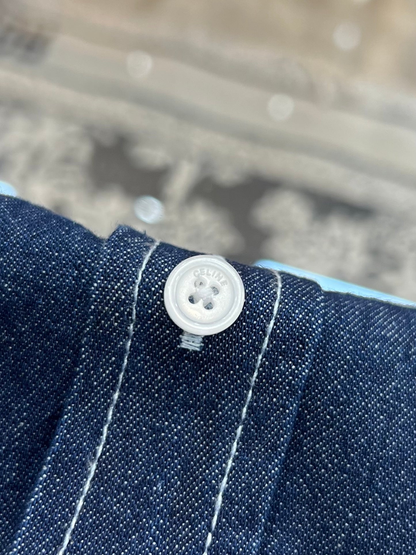 Celine Denim Long Sleeve Shirt
