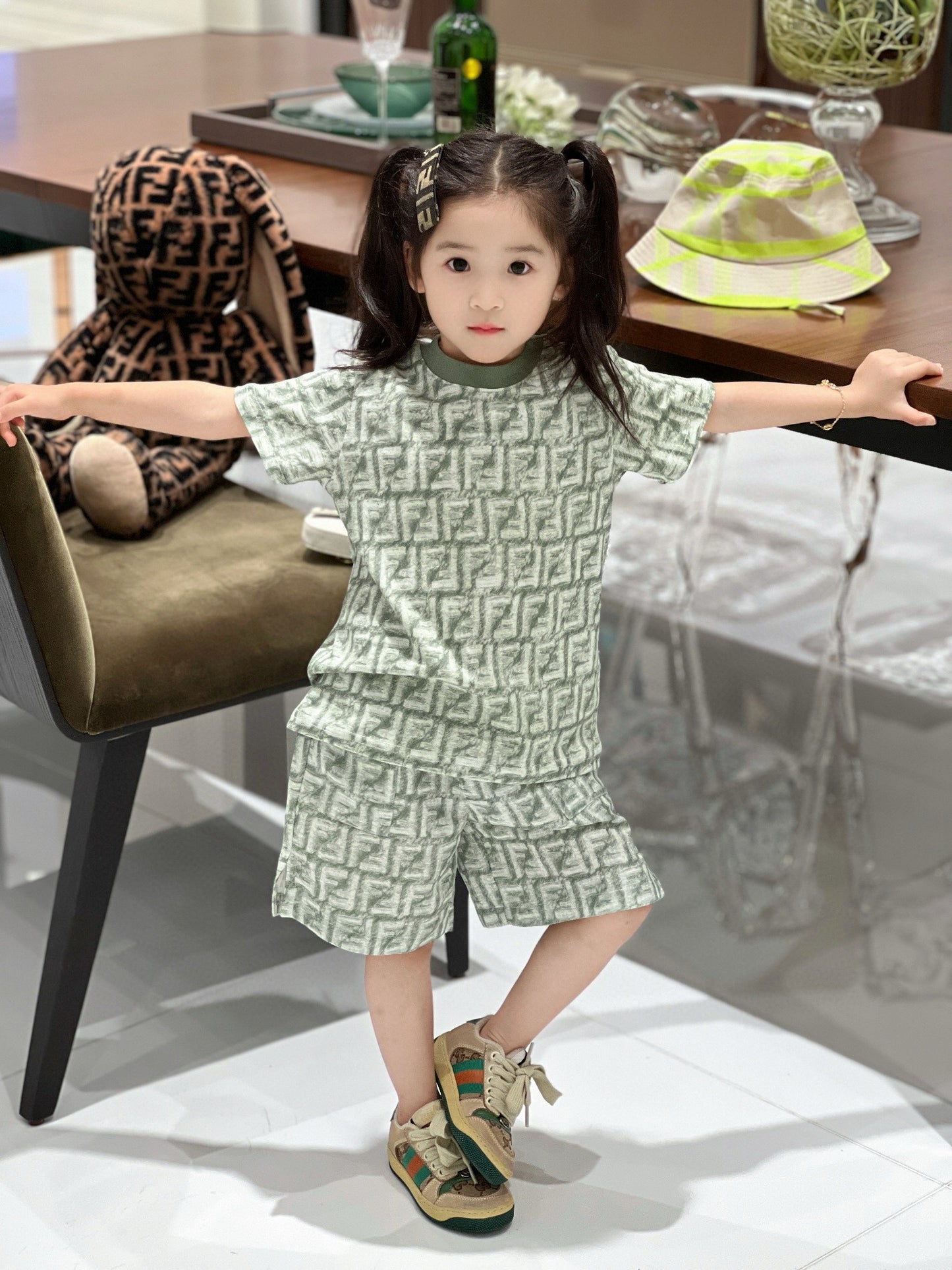 Fendi T-Shirt/Short Pant Set