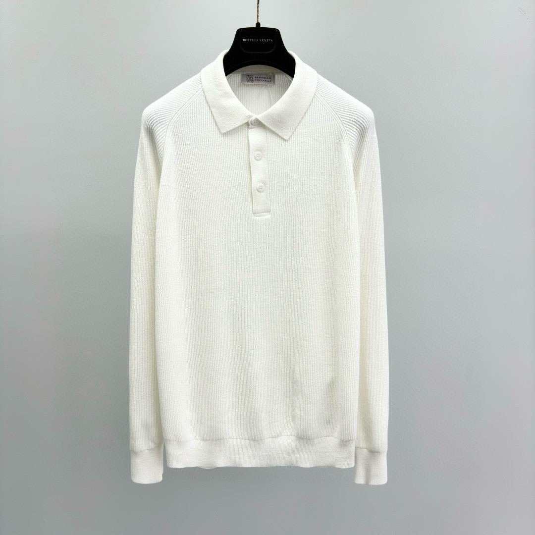 Brunello Cucinelli Long Sleeve Polo