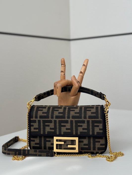 Fendi Baguette Mini Brown Bag
