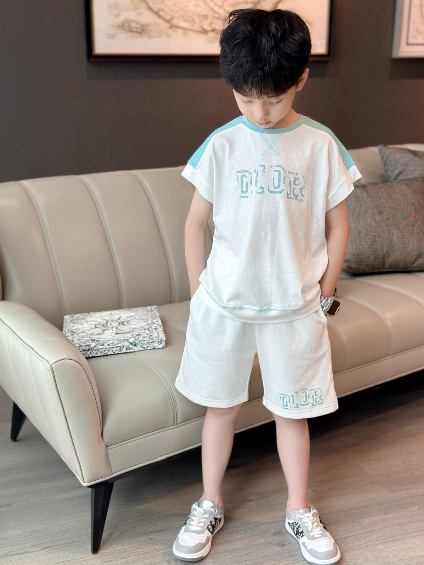 Dior T-shirt/Short Pant Set