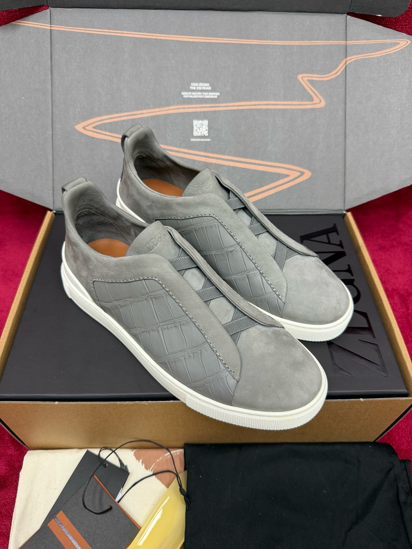 Zegna Alligator Sneakers