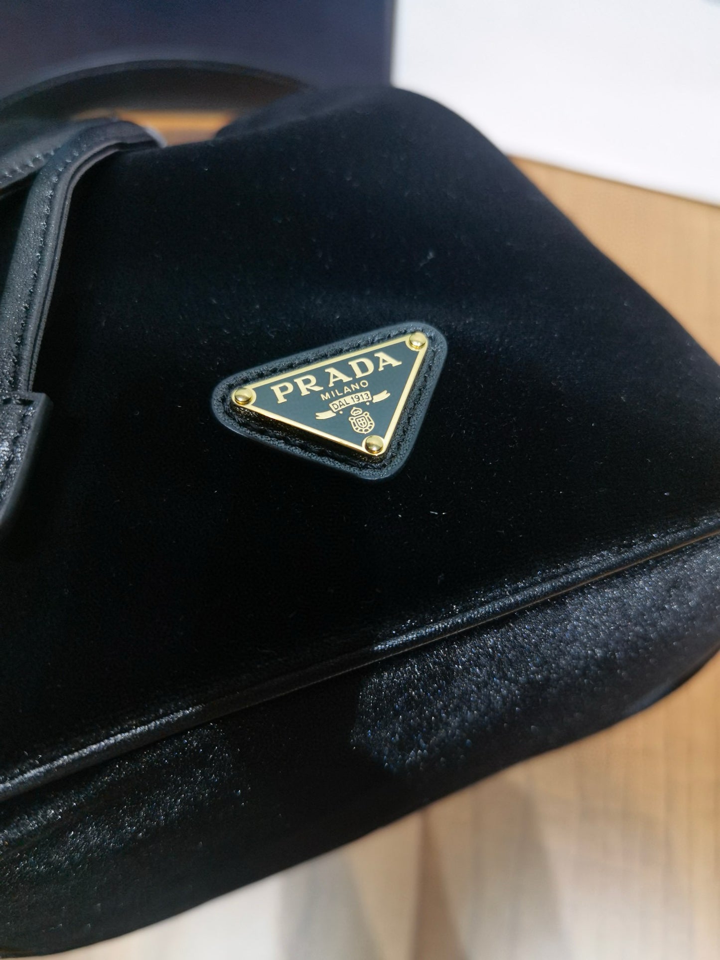 PD Mini Velvet Bag With Nappa Leather