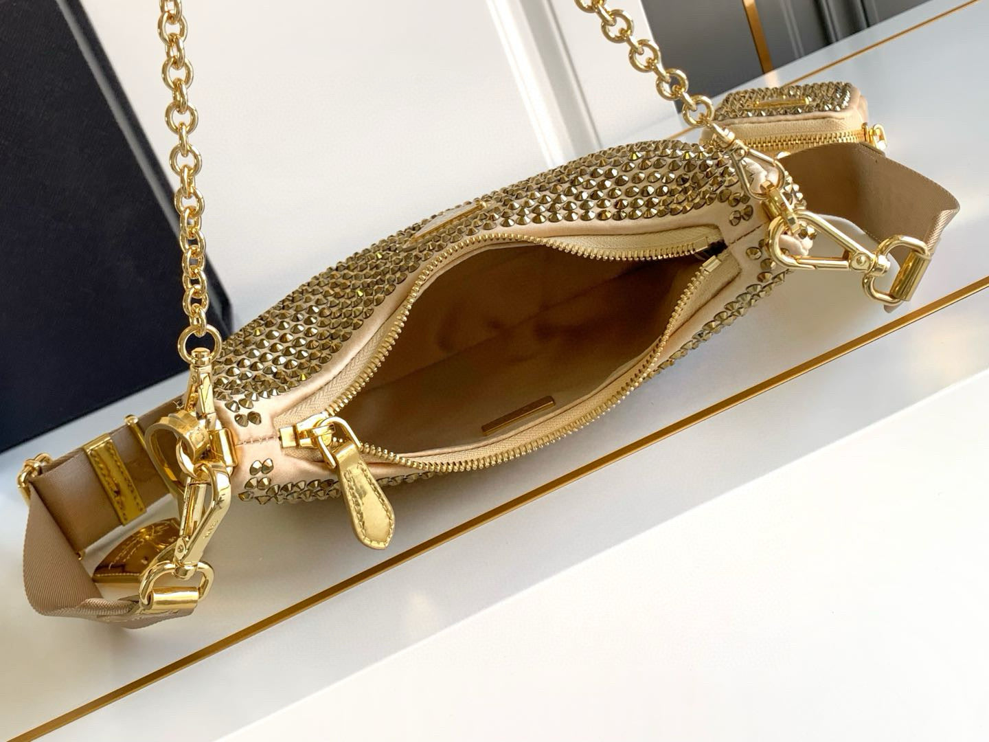 Prada Satin Crystal Bag