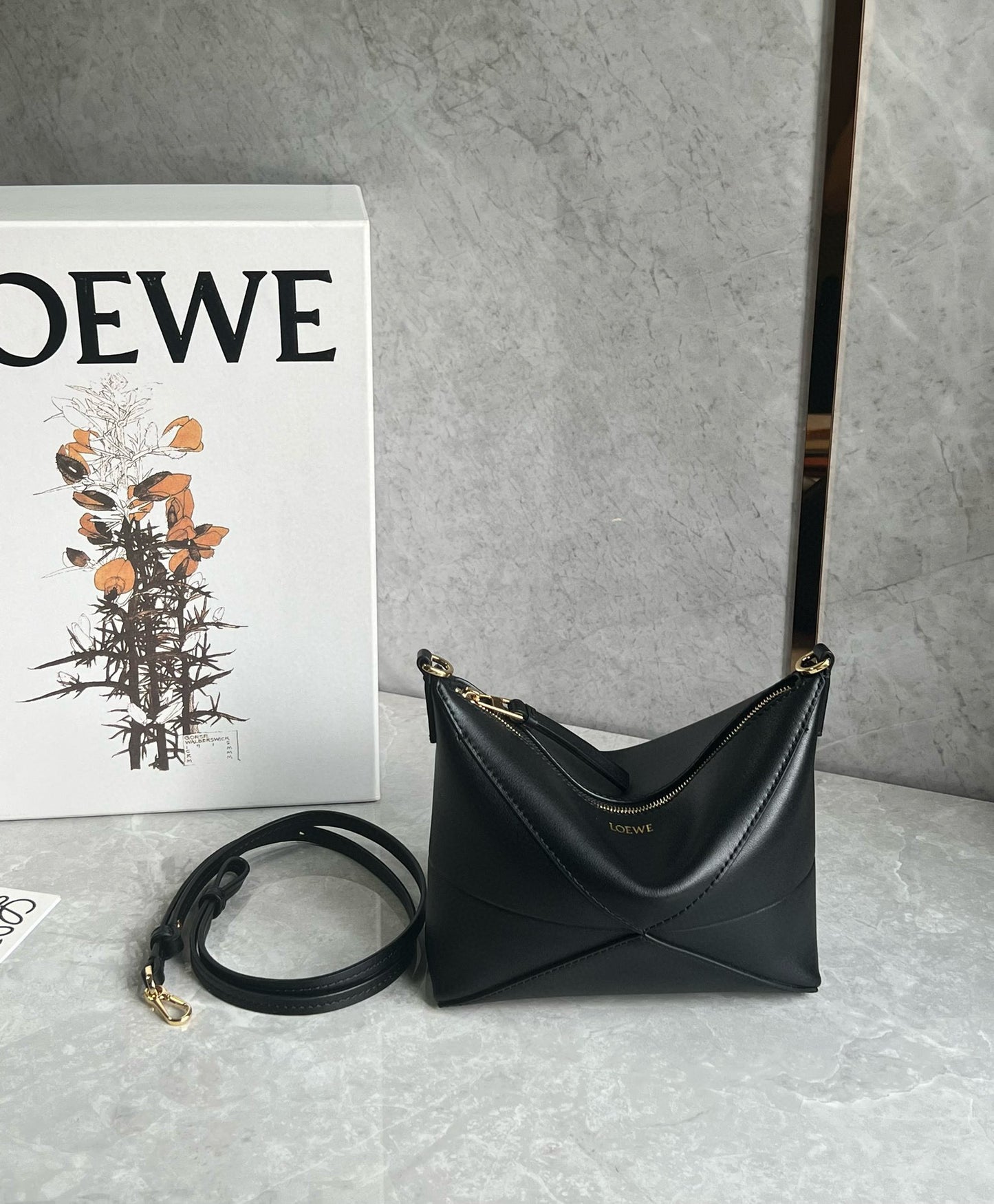 Loewe Puzzle Fold Pouch Mahjong Bag(23x6.5x15.5cm)