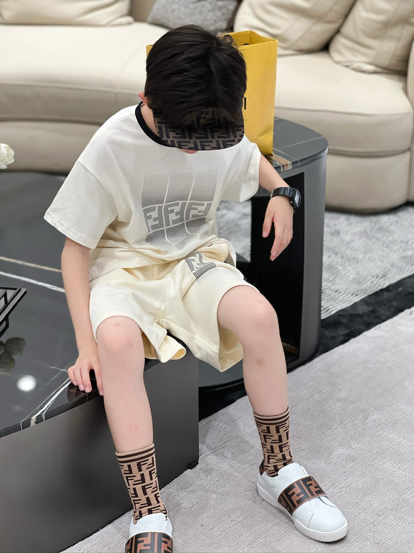 Fendi T-Shirt/Short Pant Set