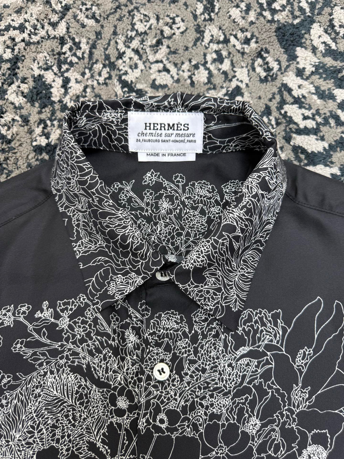 Hermes Long Sleeve Silk Shirt