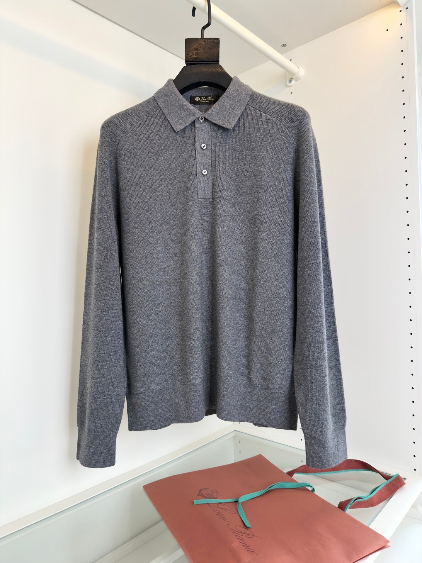 Loro Piana Long Sleeve Polo