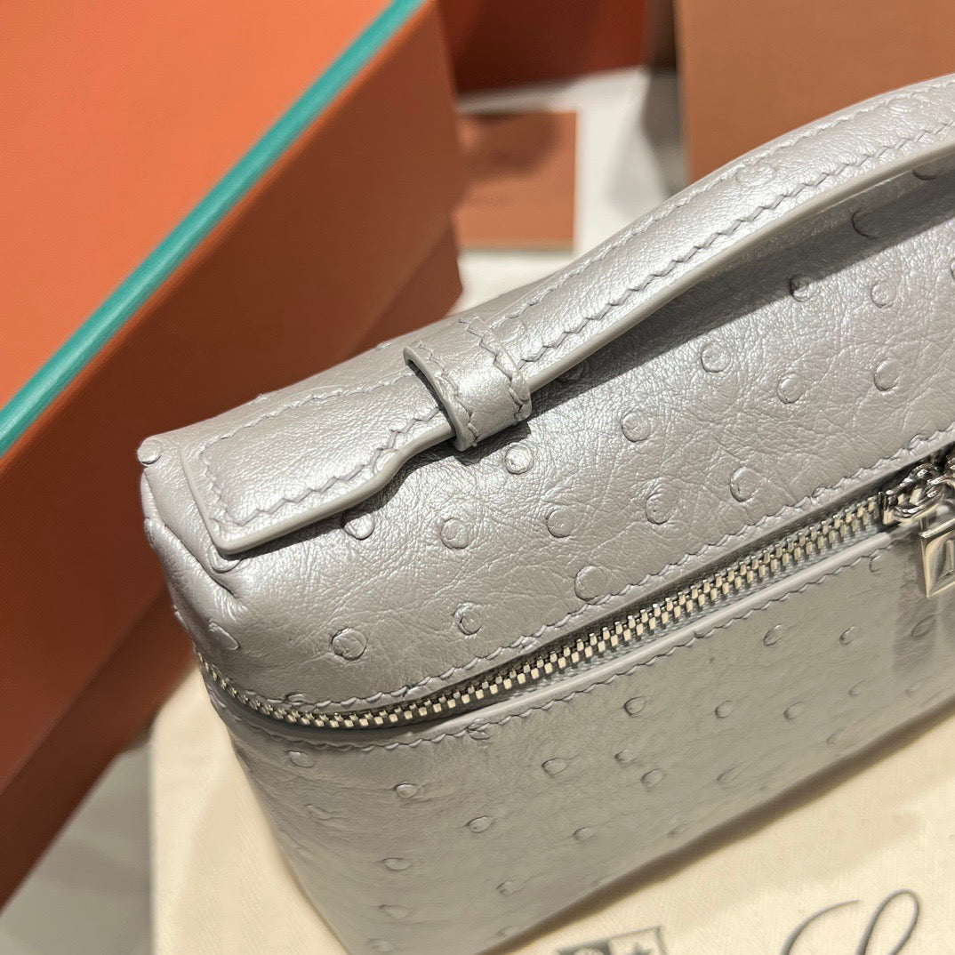 LP Extra Pocket L19 Ostrich Leather Bag