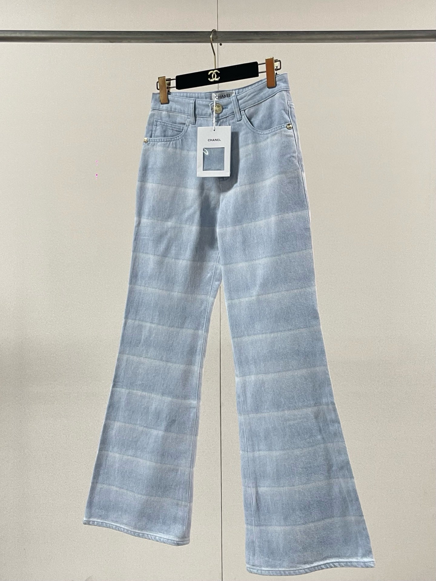Chanel Denim Jacket With Pants Set