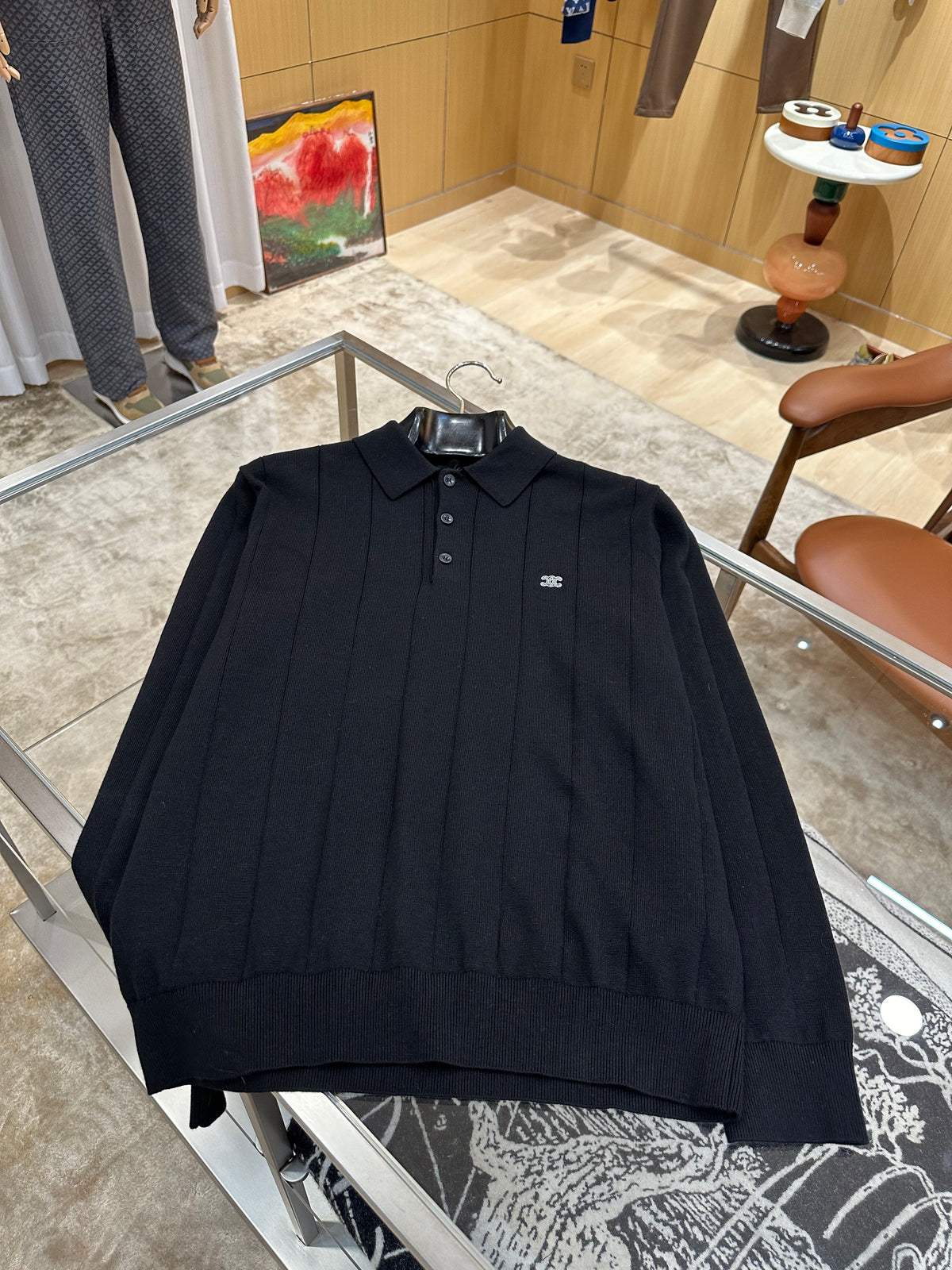 Celine Long Sleeve Polo