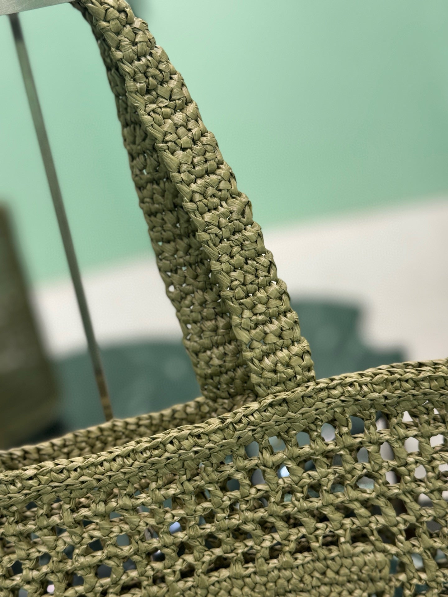 Prada Raffia Tote Bag