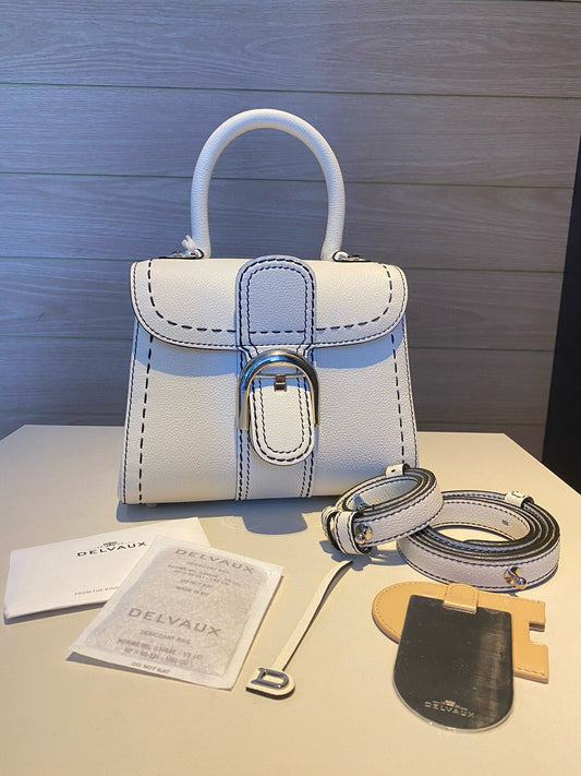 Delvaux Brillant Mini Surpiqué Rodeo Handbag