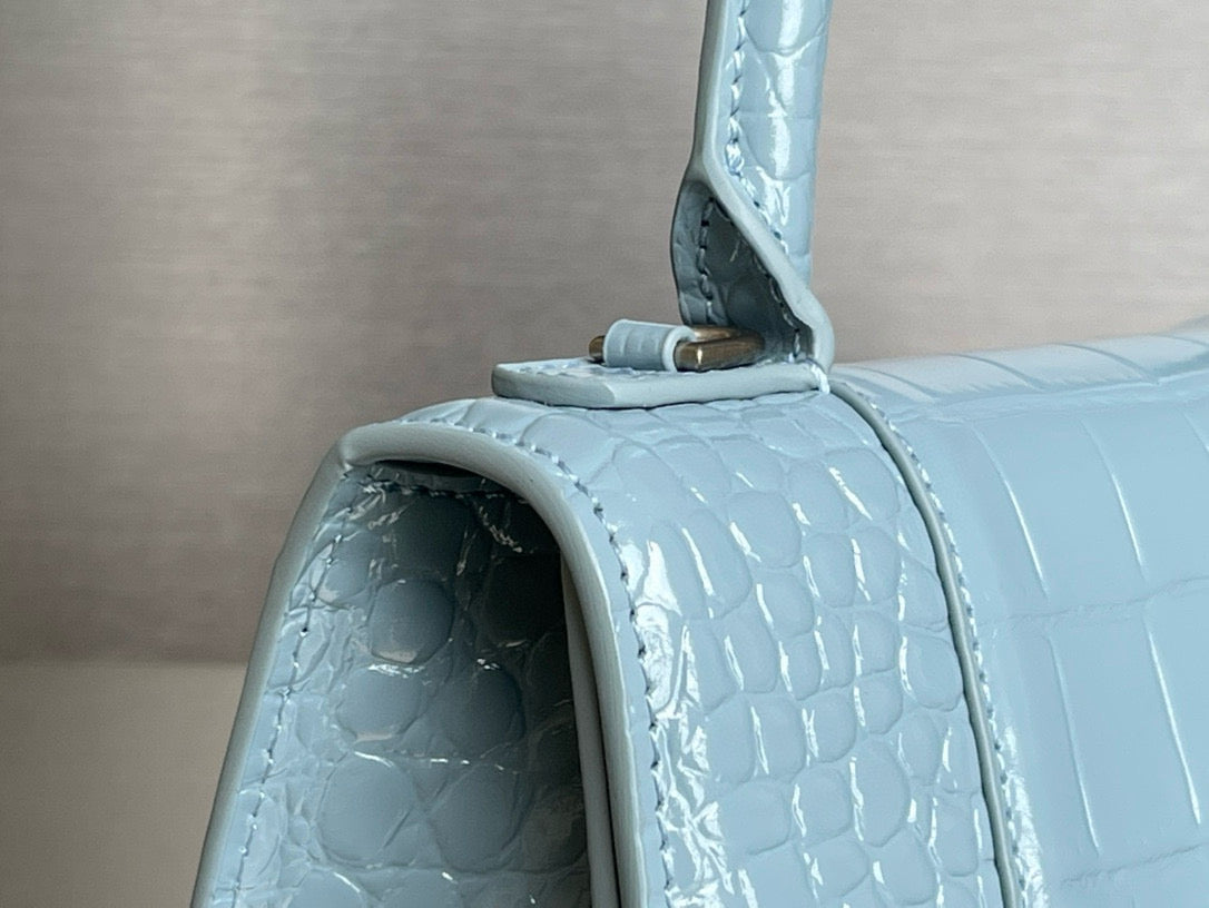 BLCG Hourglass Crocodile Top-handle Handbag
(19x8x21cm)