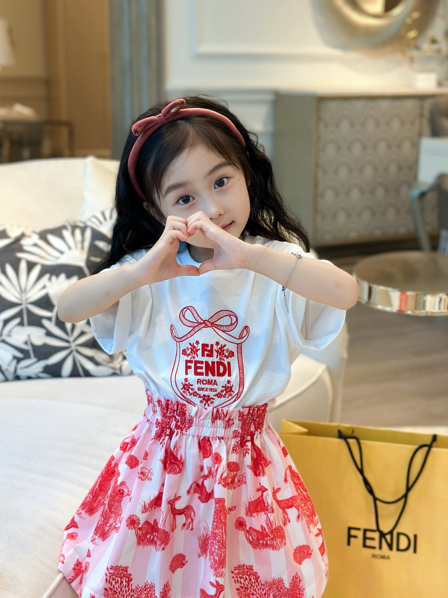 Fendi T-Shirt/Skirt Set