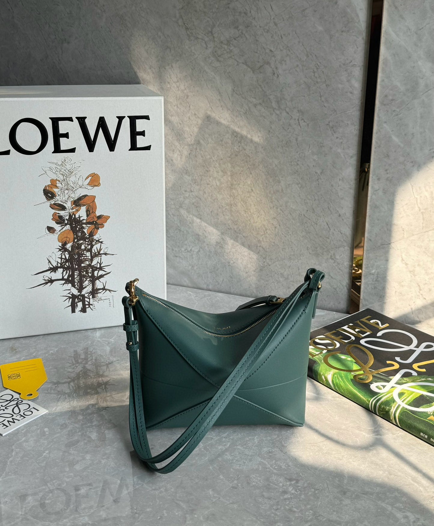 Loewe Puzzle Fold Pouch Mahjong Bag(23x6.5x15.5cm)