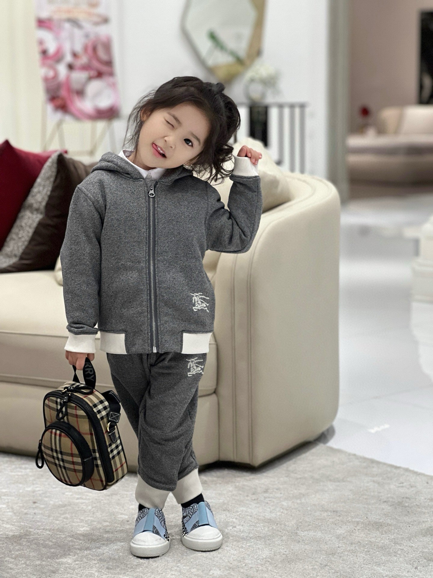 Burberry Jacket/Long Pant Set