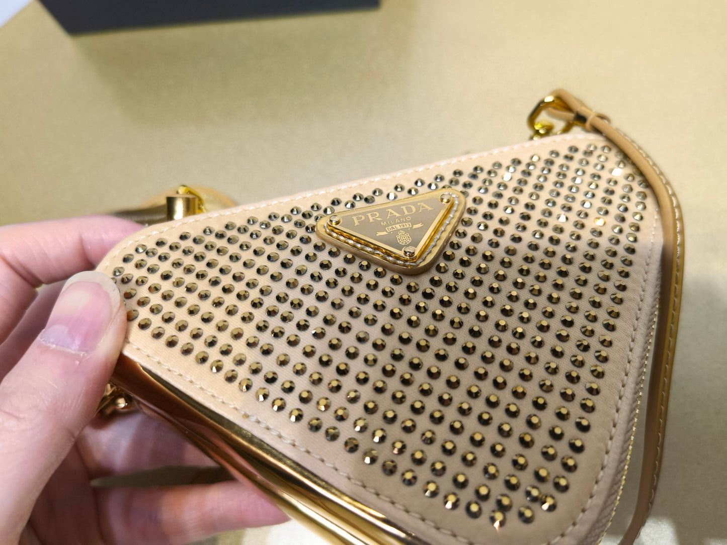 Prada Triangle Crystal Bag