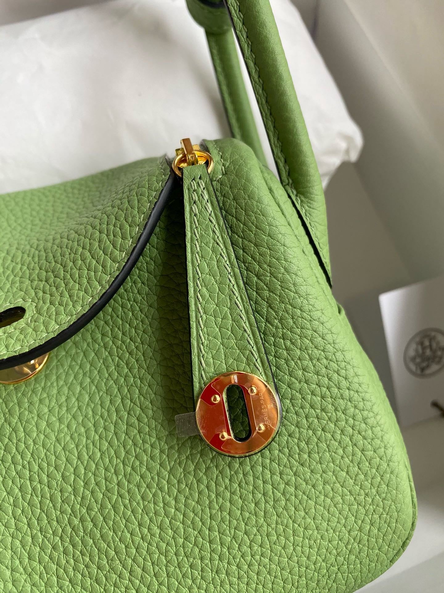 Hermes Mini Lindy, 19cm, 3I, TC Skin