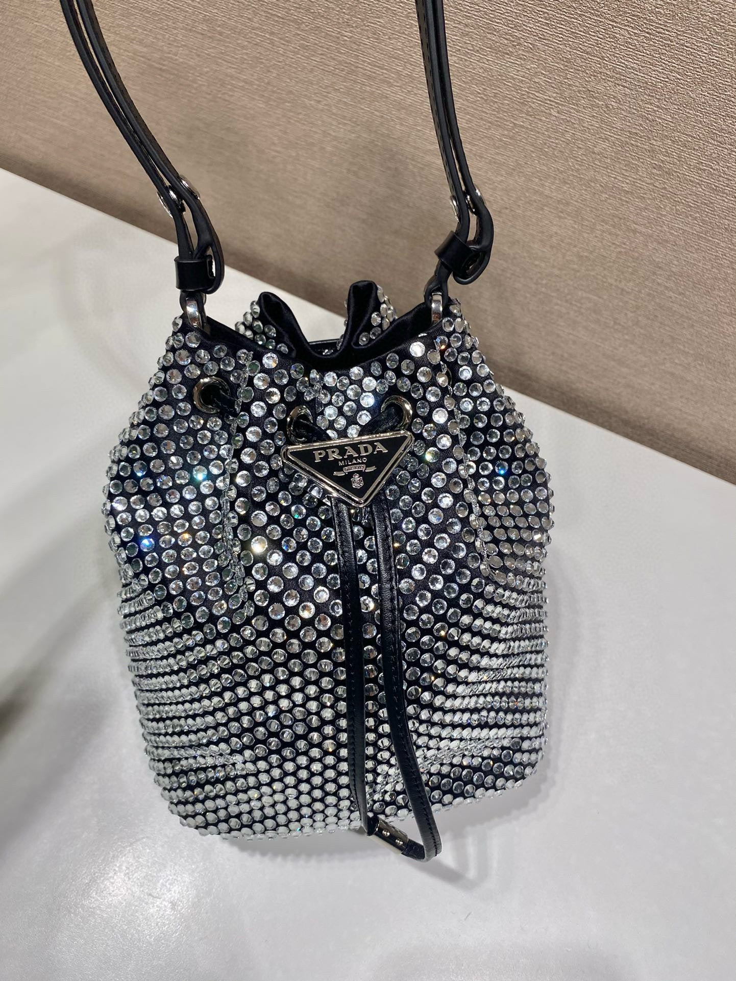 Prada Crystal Bucket Bag
