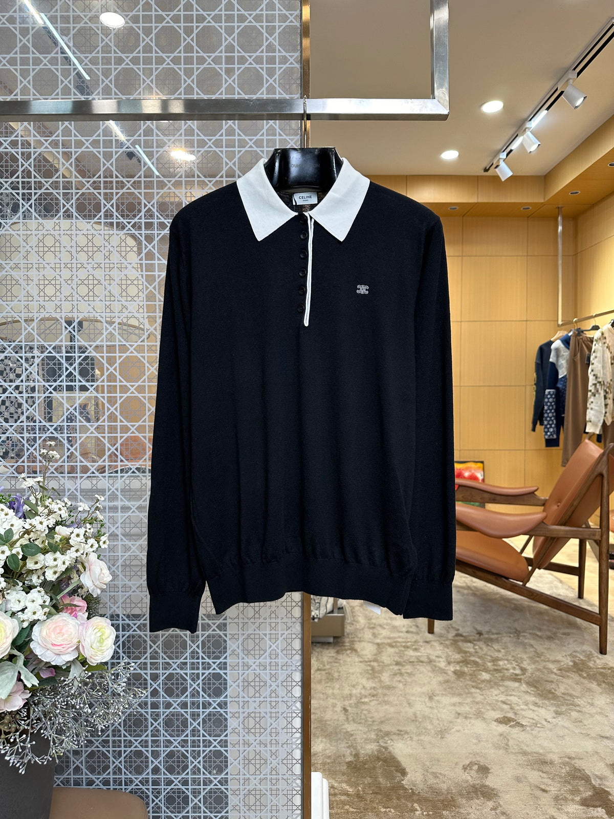 Celine Long Sleeve Polo