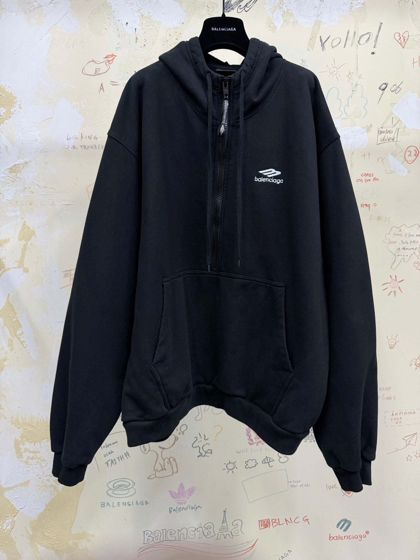 Balenciaga Half Zip Hoodie