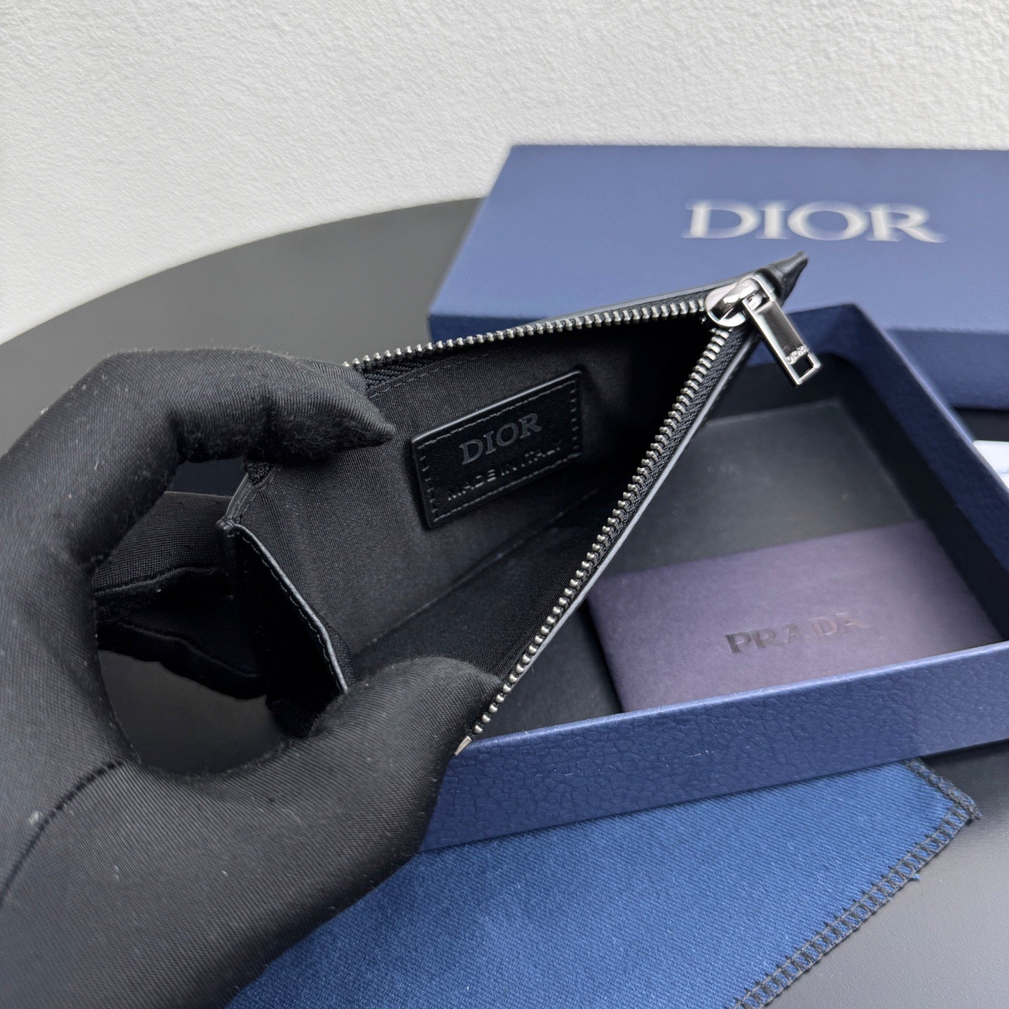 Dior Zipped Card Holder