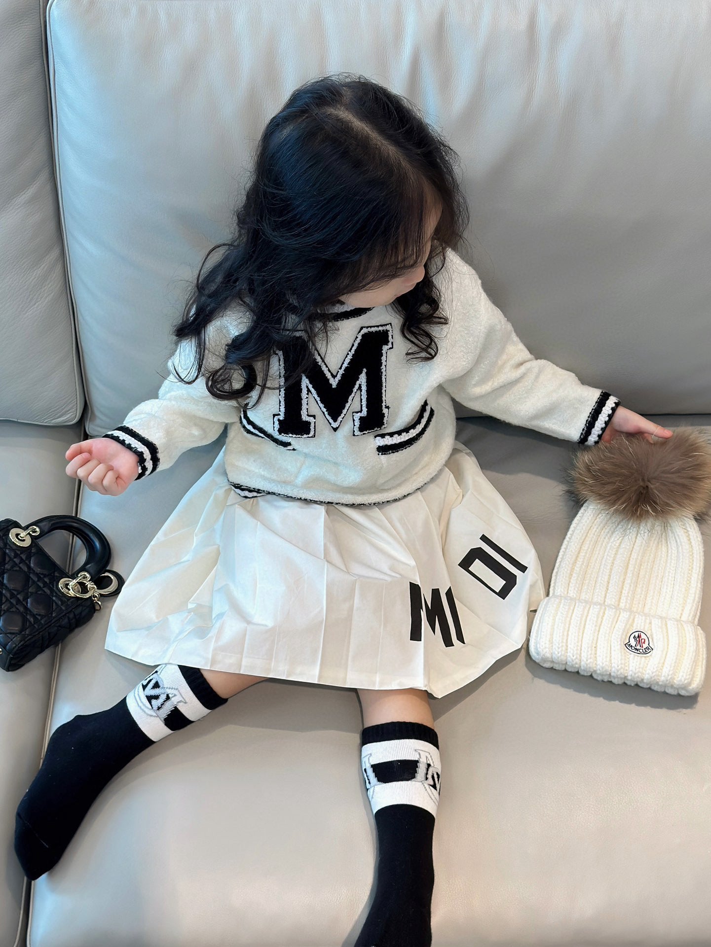 Moncler Sweater/Skirt Set