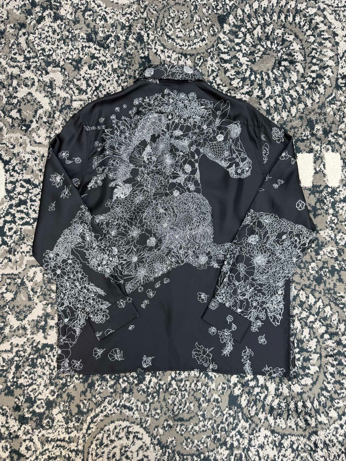 Hermes Long Sleeve Silk Shirt
