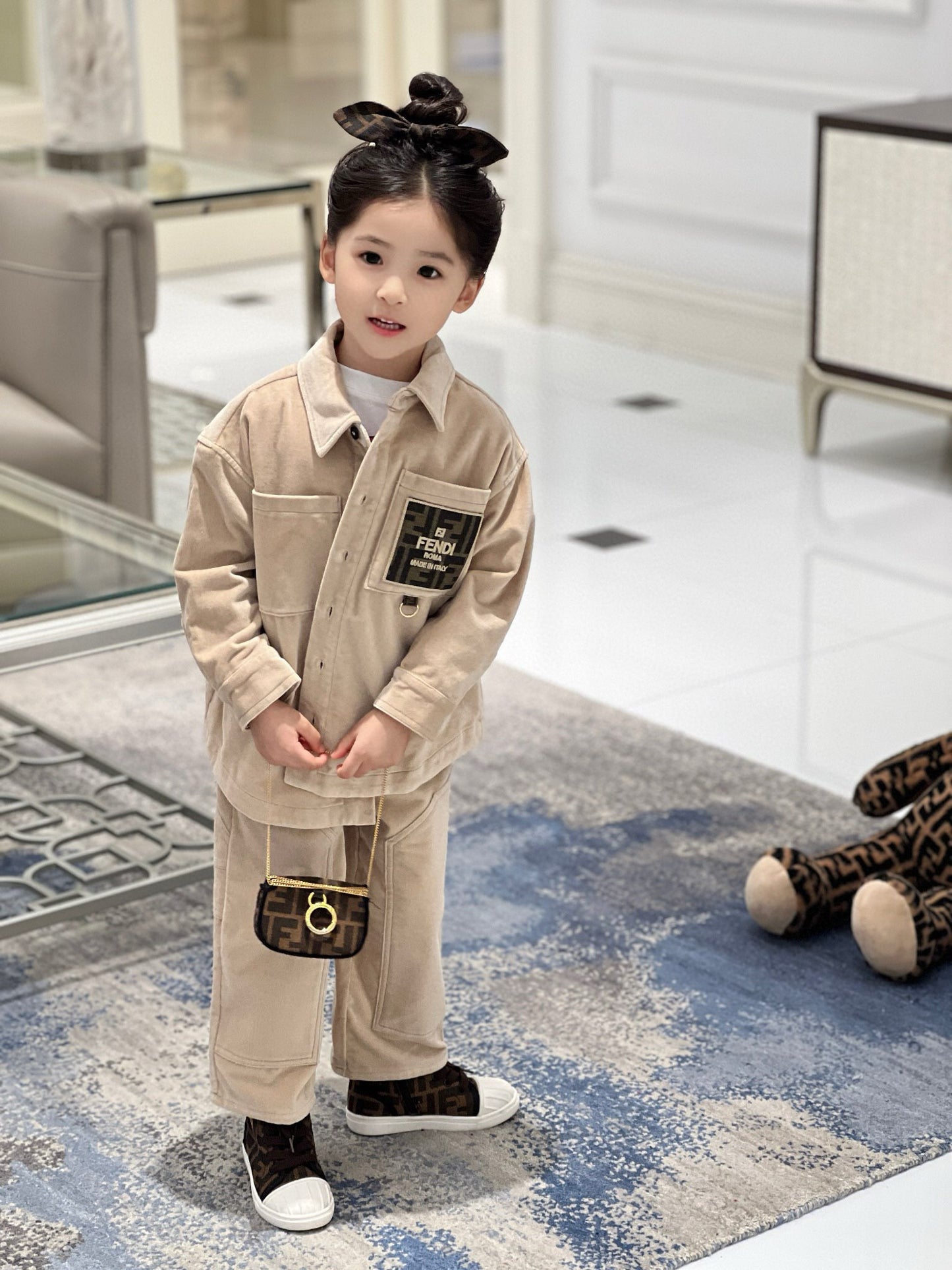 Fendi Polo/Long Pant Set