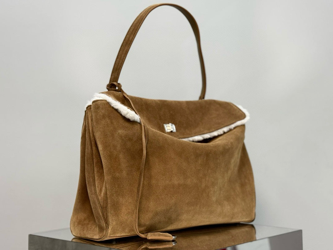 BLCG Rodeo Medium Suede Handbag 40x30x13cm