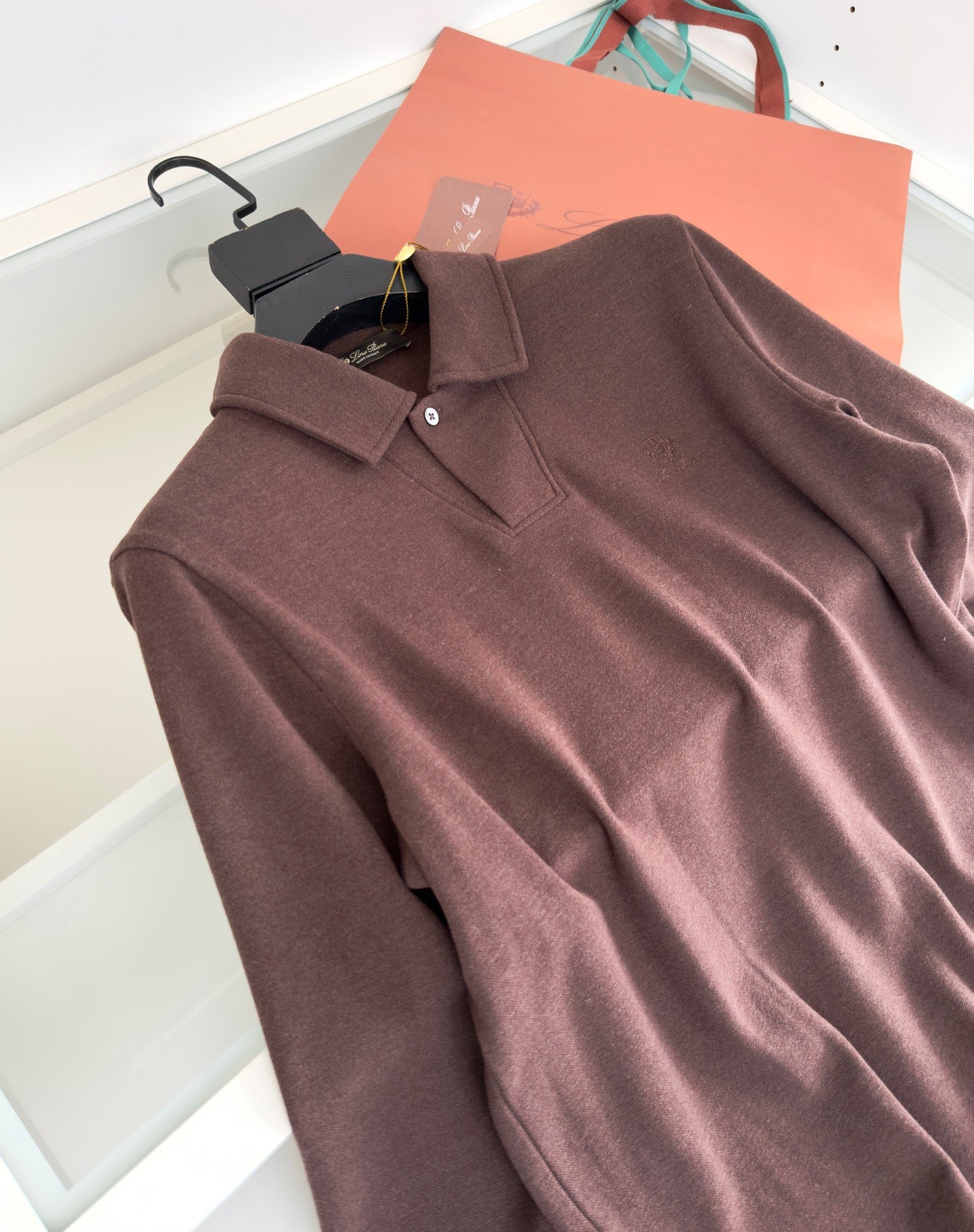Loro Piana Long Sleeve Polo