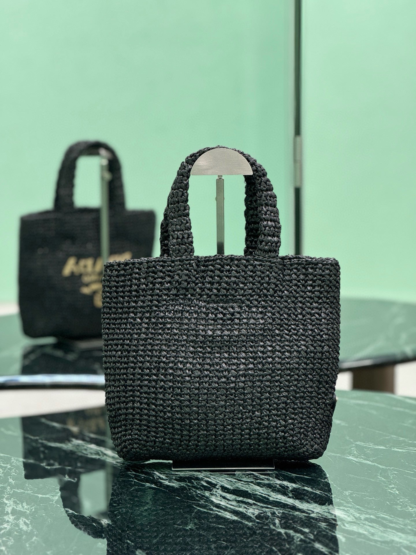 Prada Raffia Tote Bag