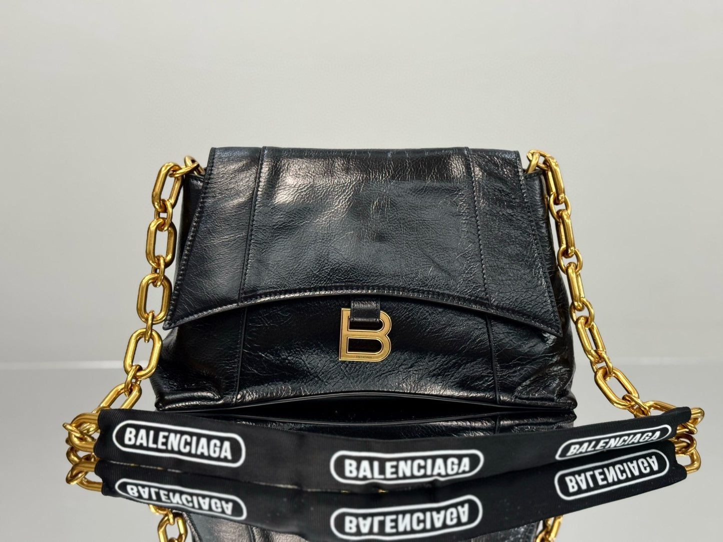 BLCG Downtown Chain-Handle Leather Shoulder Bag