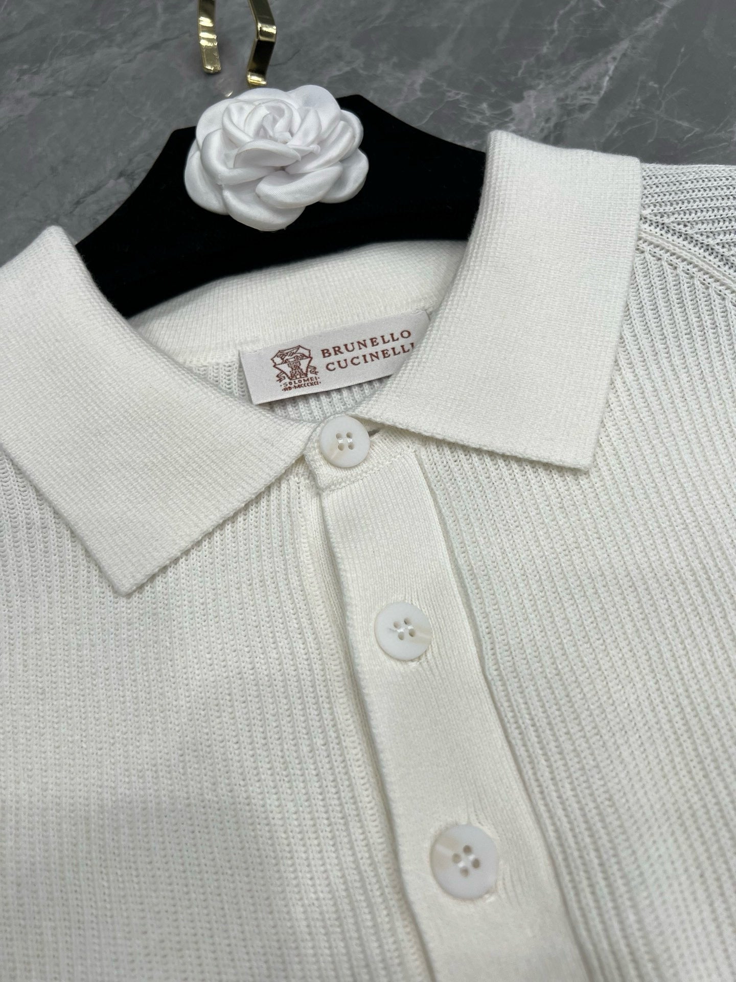 Brunello Cucinelli Long Sleeve Polo