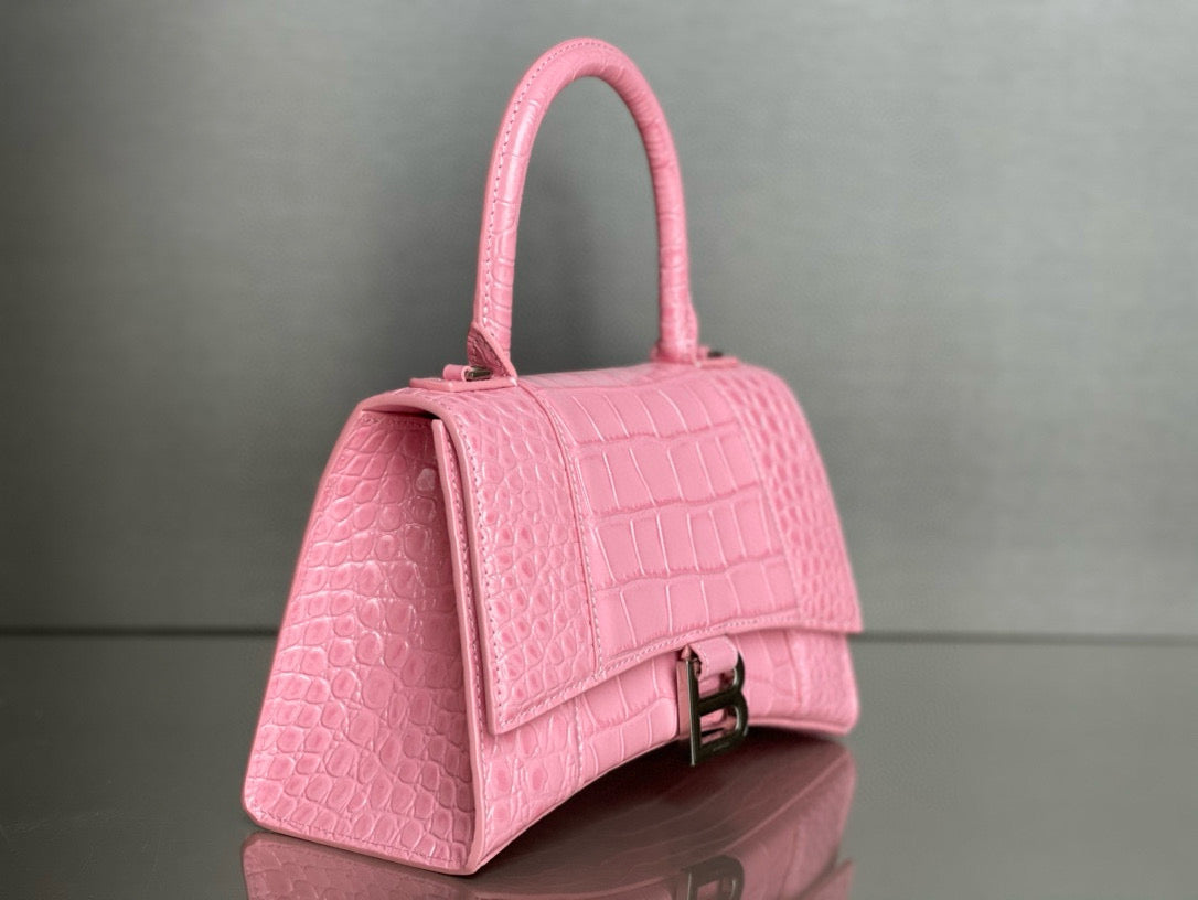 BLCG Hourglass Crocodile Top-handle Handbag
(23x10x24cm)