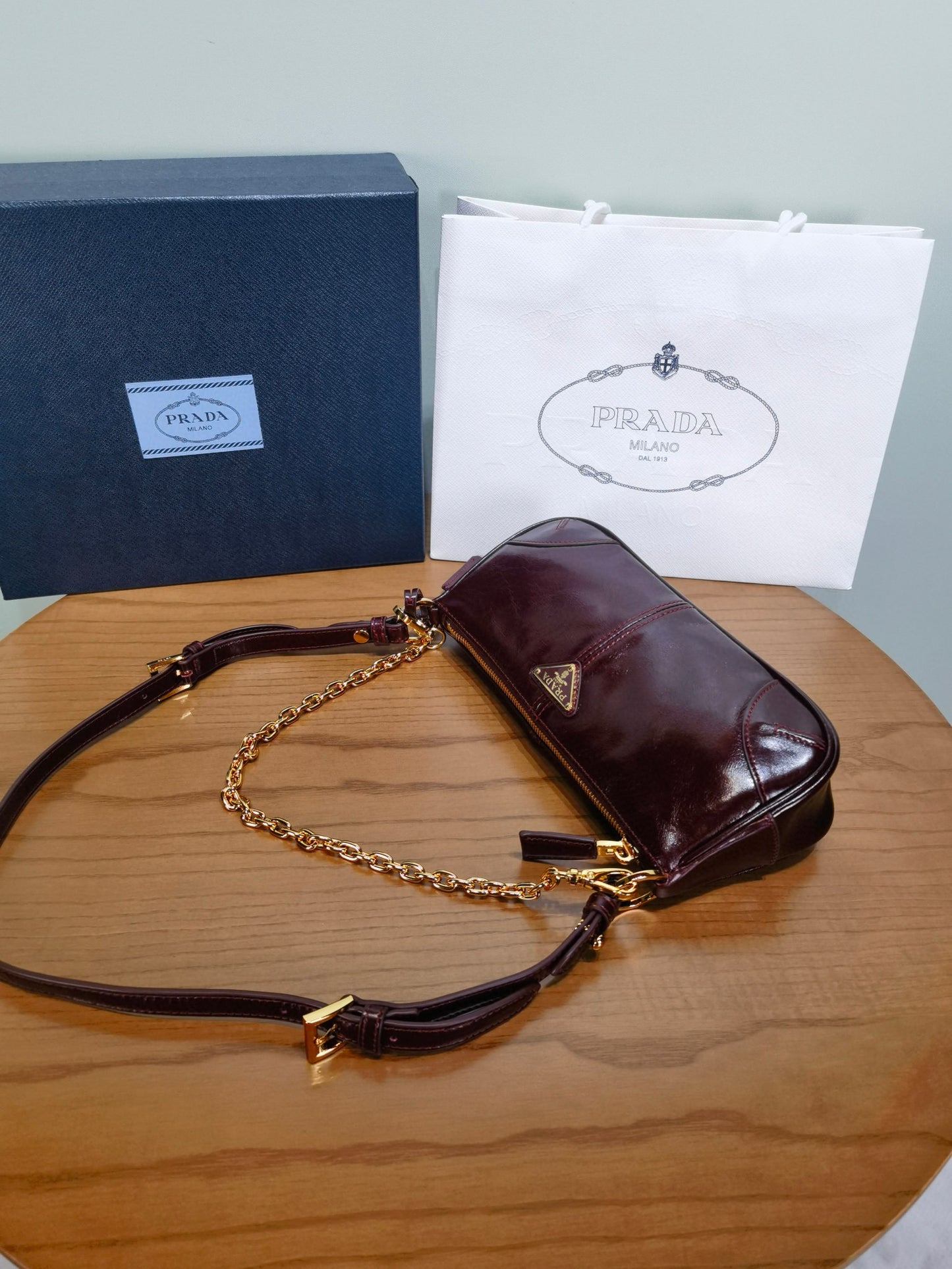 Prada Soft Lux Shoulder Bag 26x11.5x6cm